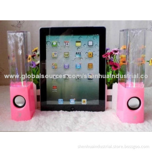 Portable dancing water speaker